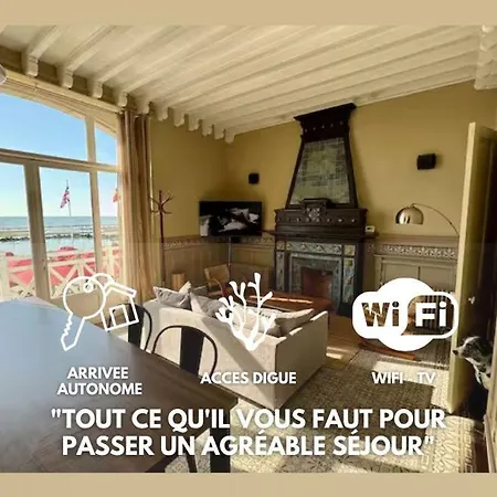 La Digue, Face Mer, Acces Direct A La Digue Lägenhet Wimereux